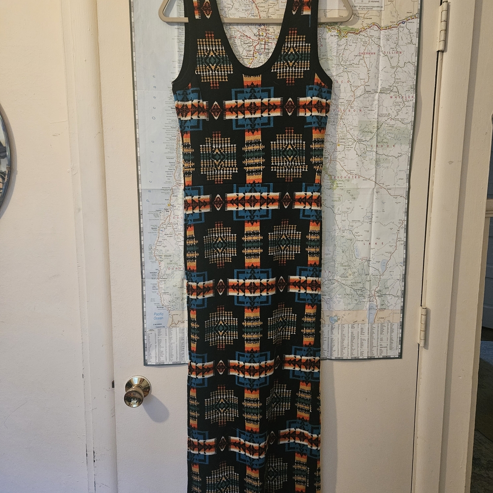 Pendleton Multicolor Geometric Maxi Dress
